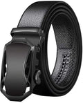 Men’s Genuine Leather Belt with Classic Metal Buckle, Adjustable Casual and Formal Waist Belt for Jeans, Trousers and Office Wear