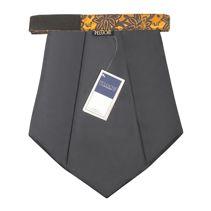 Peluche The Woodlot Copse Brown Cravat & Pocket Square set For Men