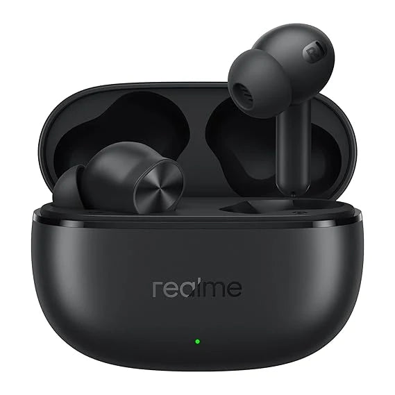 realme Earbuds T110 with Ai Enc for Calls, Upto 38 Hours of Playback and Fast Charging Bluetooth in Ear Headset (Punk Black, True Wireless)