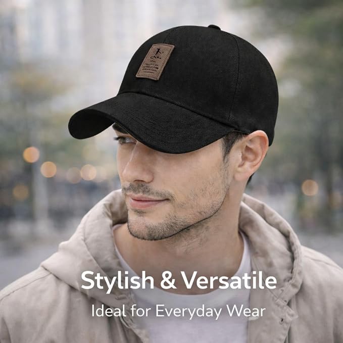Baseball Cap for Men Original Adjustable Unisex Cap, Mens Caps Stylish, All Sports Type Caps or Hats, Free Size, UV Protection, Sports Cap for Men's, Outdoor Casual Wear