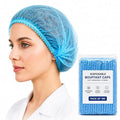KODENIPR CLUB Hair Cap Stretchable Blue Bouffant Caps/Cooking Caps (400 Pieces)