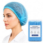 KODENIPR CLUB Hair Cap Stretchable Blue Bouffant Caps/Cooking Caps (400 Pieces)