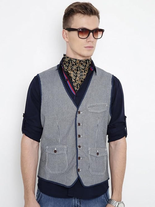 BLACKSMITH Solid Microfiber Cravat with Matching Pocket Square for Men - Scarf Neckwear Cravat for Men with Matching Pocket Square