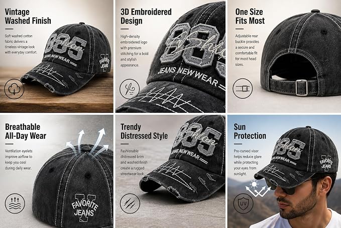 Handcuffs Stylish Cotton Adjustable Baseball Cap for Men and Women, Embroidered Unisex Cap for Summers