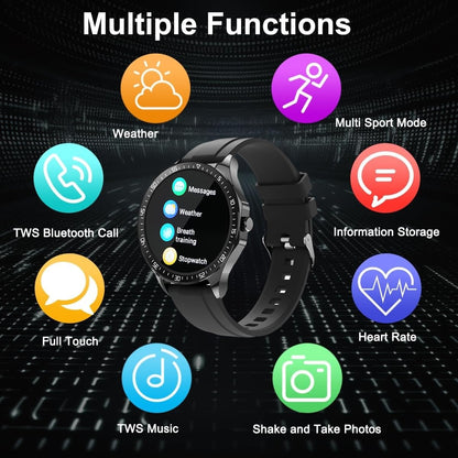 Smart Watch with Earbuds, 1.32 Inch Round Fitness Watch X7, 2 in 1 Bluetooth Watch with Step,Calories,Sleep Monitor,Heart Rate Blood Pressu-re...