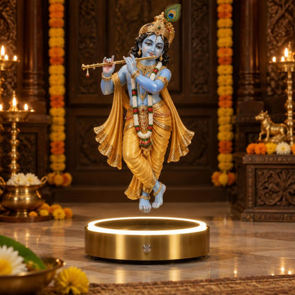 🕉️ Floating Krishna Ji LED Levitation Lamp – Divine 3D Magnetic  Levitation decor