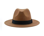 CLOTHERA Paper Wool Wide Brim Trilby Felt Jazz Fedora Hats for Women & Men